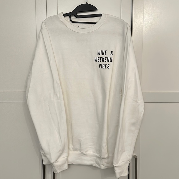 ‘Wine & Weekend Vibes’ Crewneck Sweater - Picture 1 of 1